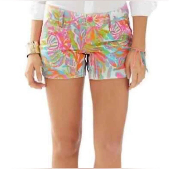 EUC Lilly Pulitzer Scuba to Cuba Callahan shorts 00 Palm Royale - Picture 2 of 9